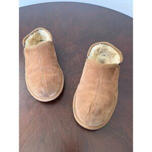 UGG Scuff Romeo II Chestnut Suede/Sheepskin Shoes Slippers Mens 8 Women 9 Unisex